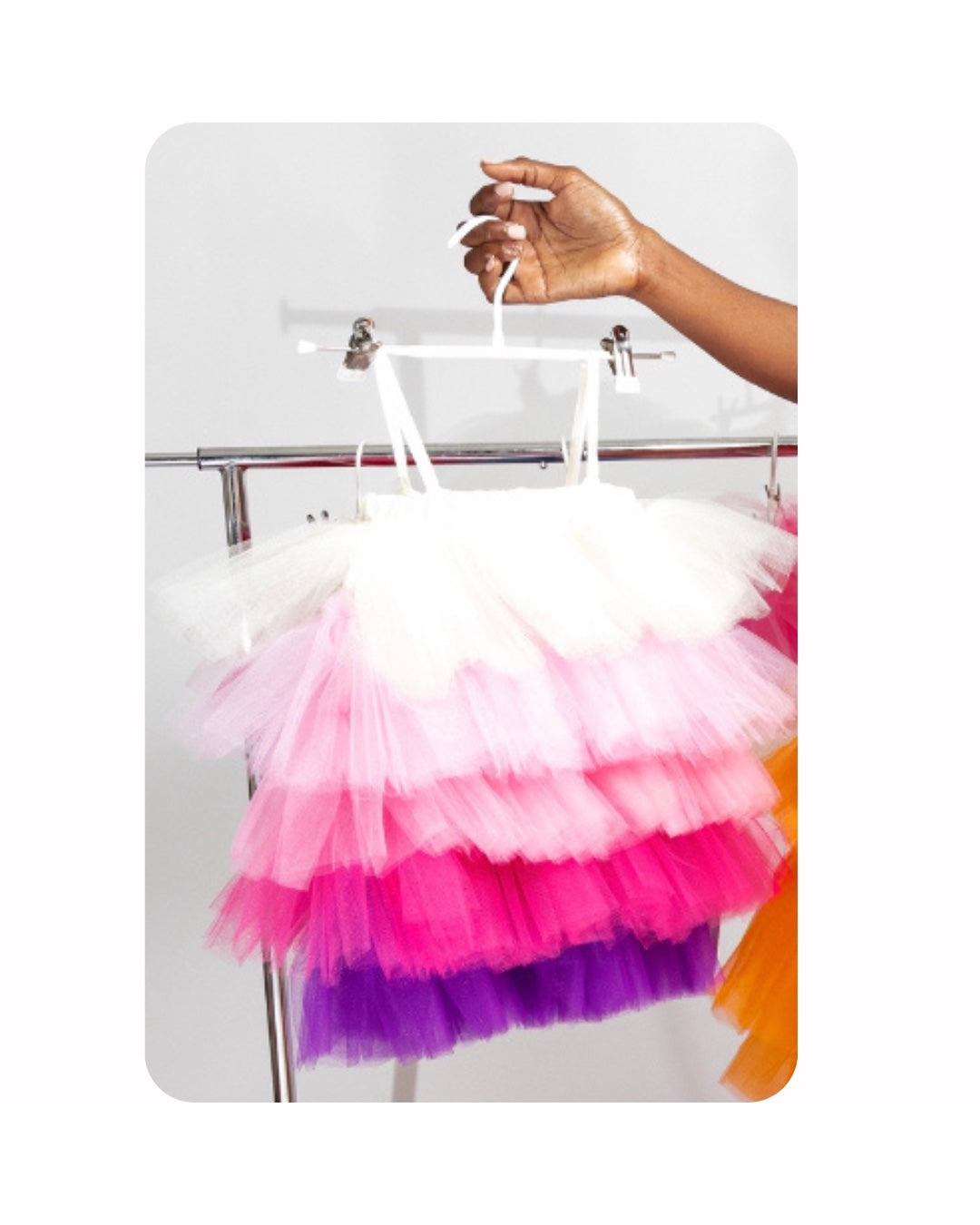 Camellia Tutu Dress (Multicolored Pink)